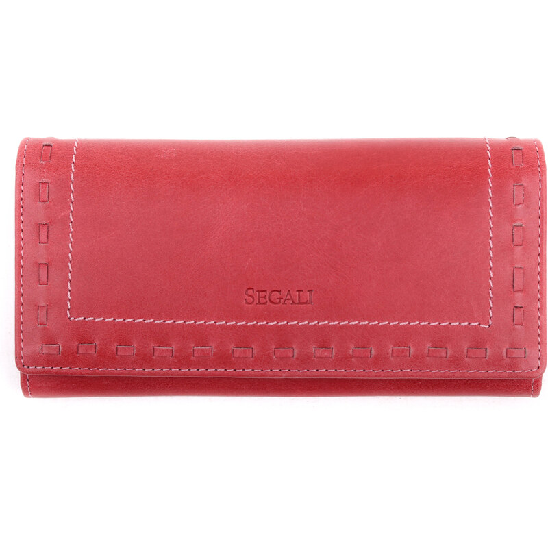Dámská kožená peněženka Segali SG - 7052 červená 41178674