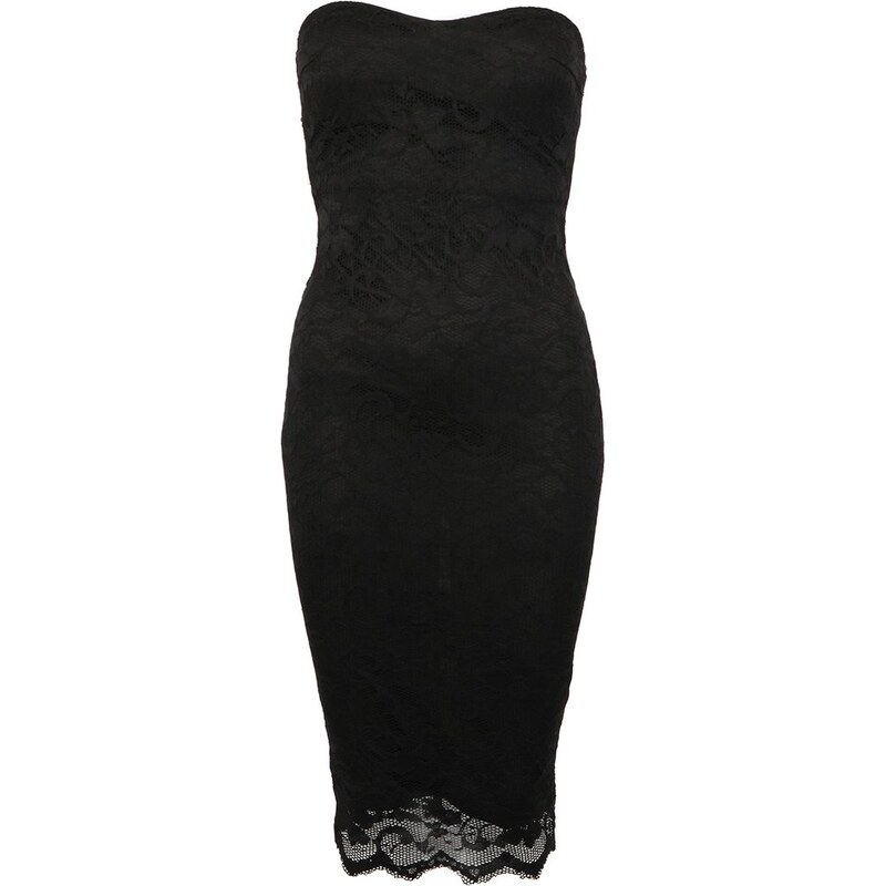 Sexy černé šaty Ax Paris bez ramínek