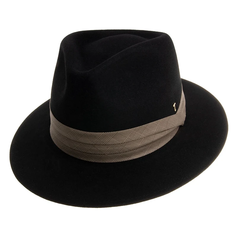 Černý plstěný pánský klobouk - klobouk Fedora Uomo - TONAK - 12732/18 -  GLAMI.cz