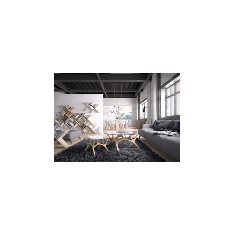 Dubový konferenční stolek Tabanda Moose 79 cm