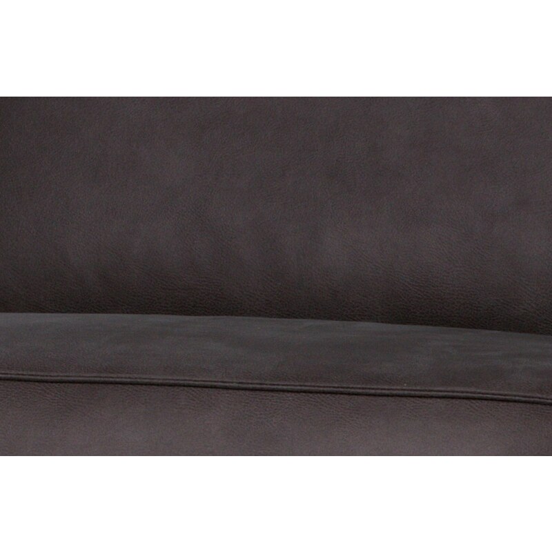 Hoorns Tmavě šedá koženková čtyřmístná pohovka Twilight 372 cm
