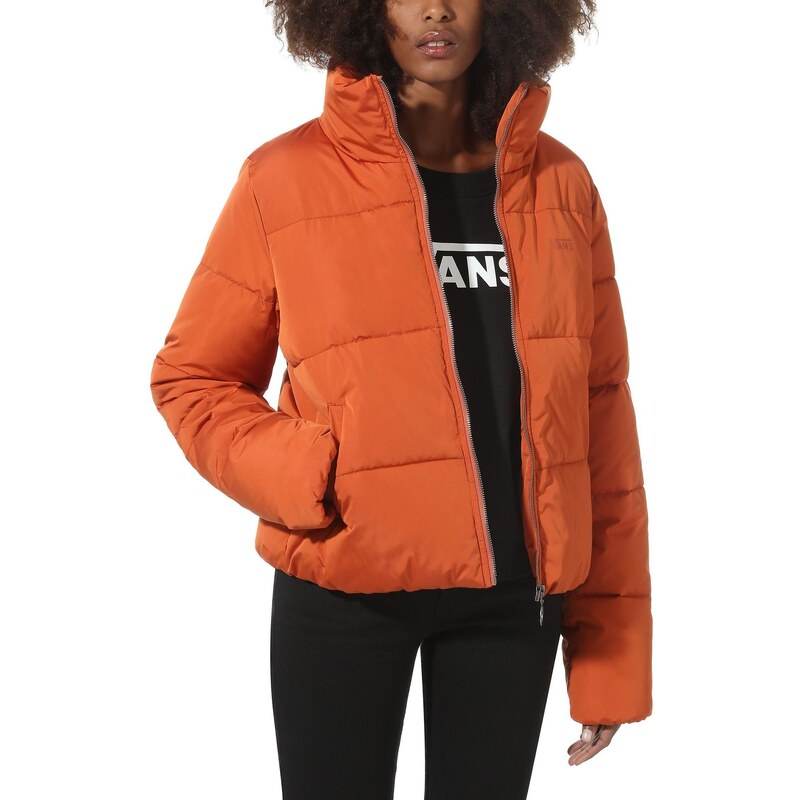 vans Dámská street zimní bunda foundry puffer jacket potters clay