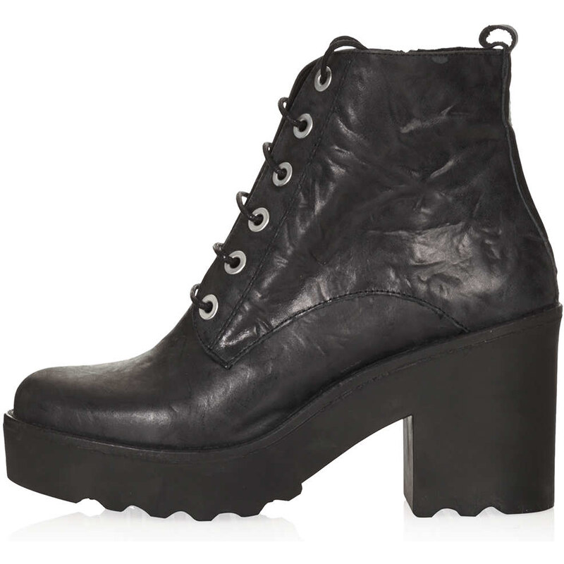 Topshop APPLES Chunky Lace Up Boots