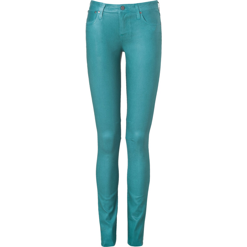 Helmut Seastar Green Coated Skinny Jeans