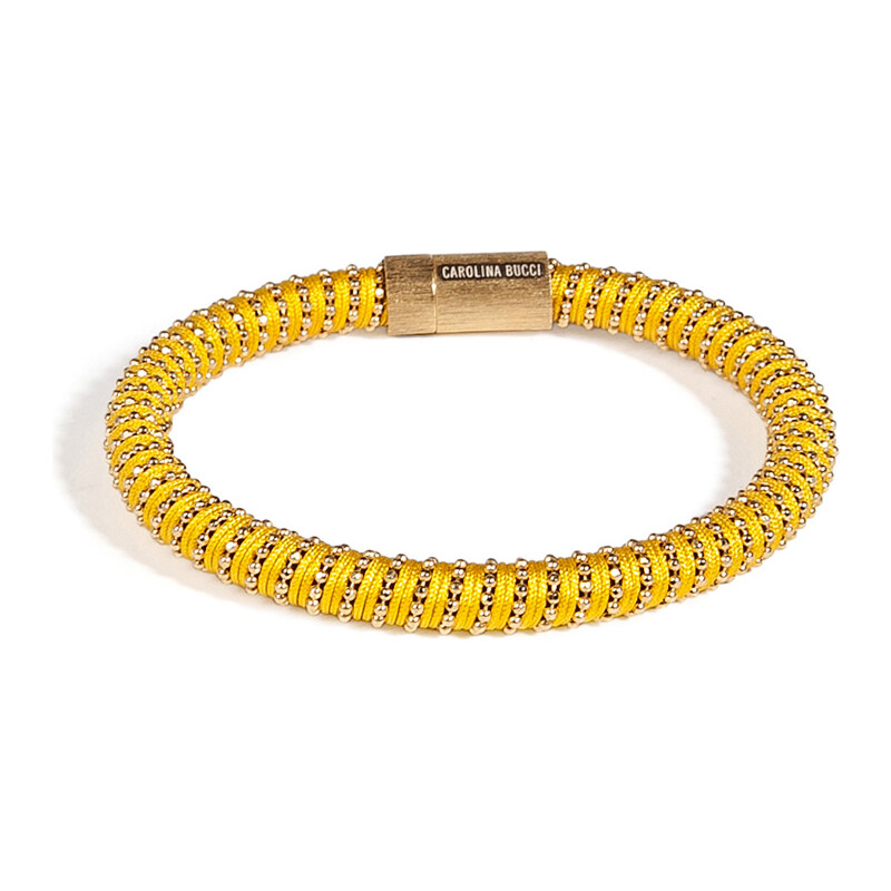 Carolina Bucci Gold-Plated Twister Bracelet in Yellow