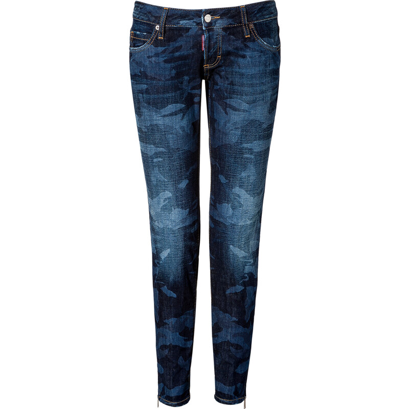 Dsquared2 Skinny Jeans mit Camouflage-Print