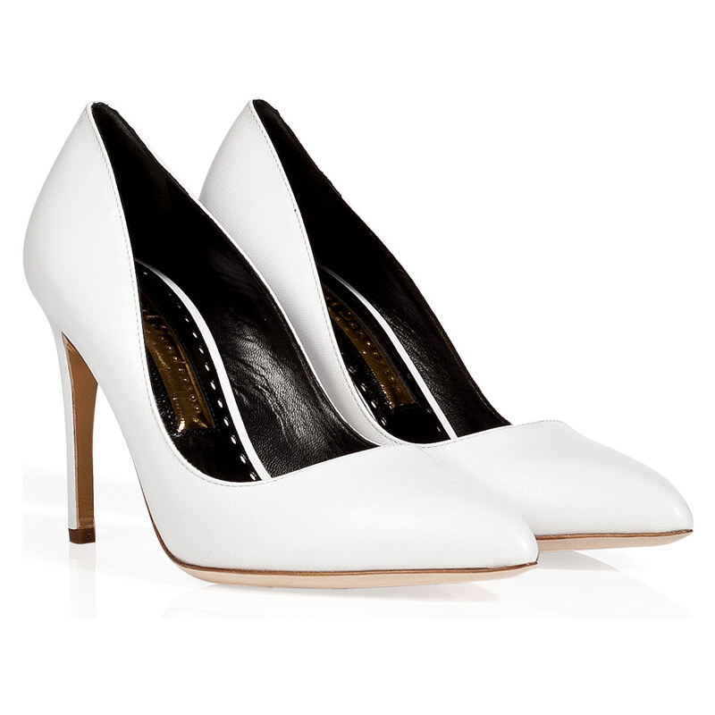 Rupert Sanderson Leather Malory Pointed Toe Pumps
