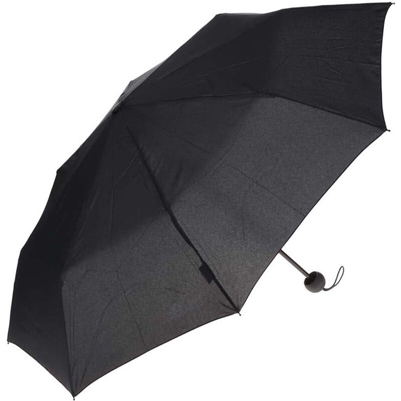 Černý skládací deštník s.Oliver