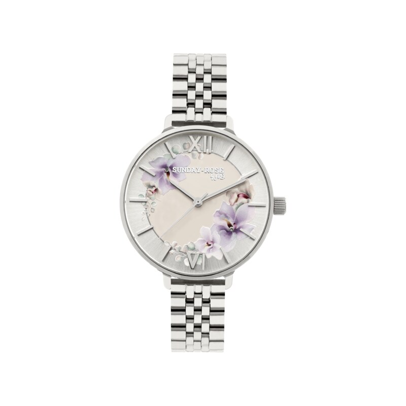 Dámské luxusní designové hodinky SUNDAY ROSE Spirit SILVER SUN-S10 114945582