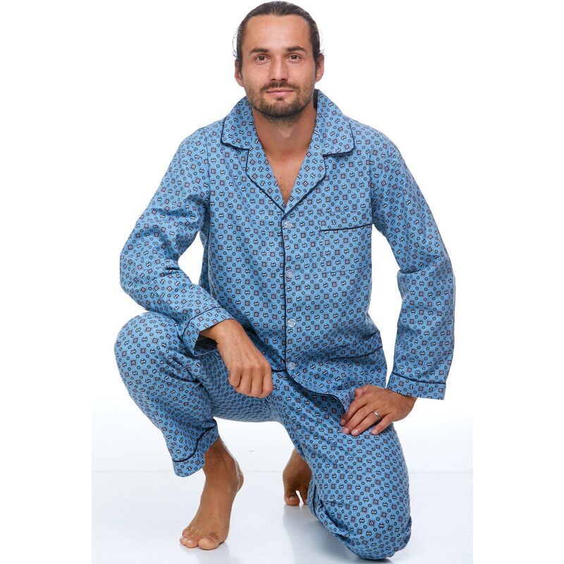 Naspani Pánské pyžamo teplé 1P0716