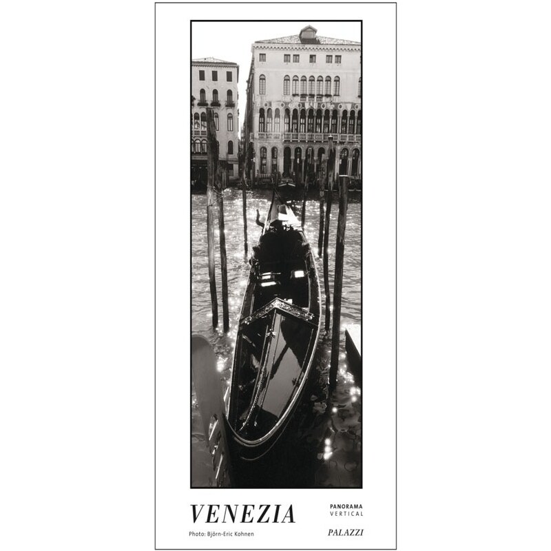 PALAZZI Verlag GmbH Nástěnný kalendář Benátky B & W - věčný kalendář - PANORAMA 2020 / VENEZIA black & white 20PZZ26