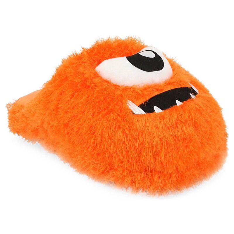 Maxi oranžová plyšová bačkora s příšerkou Something Special