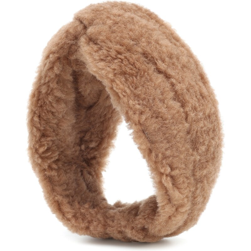 Max Mara Ovidio camel wool and silk headband
