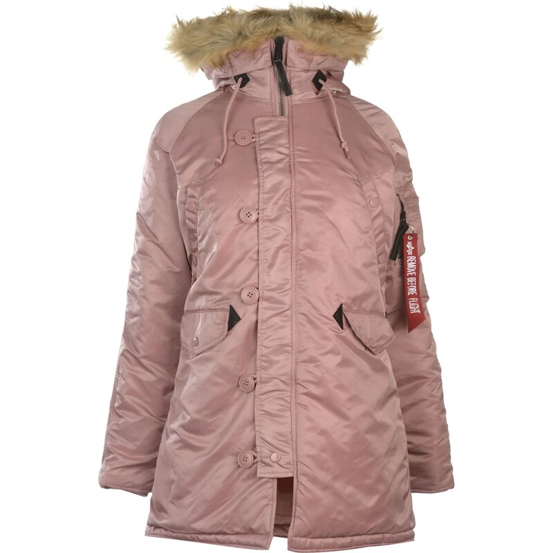 Alpha Industries N3B VR Parka Jacket Silver Pink 755029