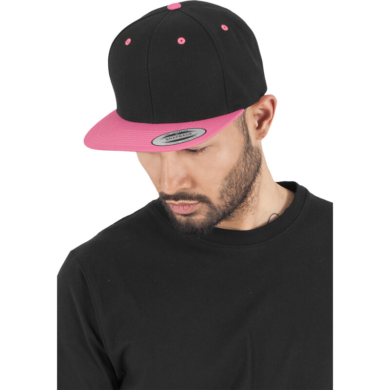 Flexfit Klasický Snapback 2-Tone blk/neonpink