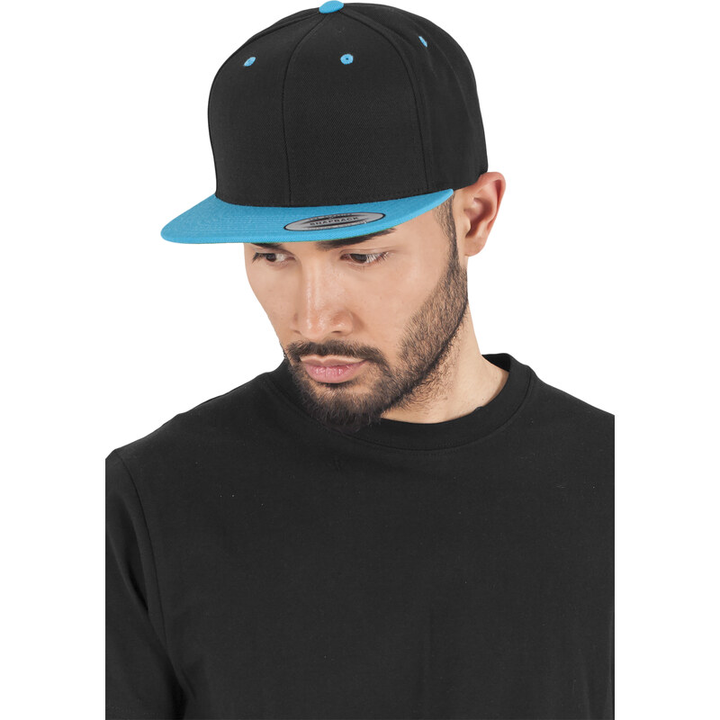 Flexfit Klasický Snapback 2-Tone blk/teal