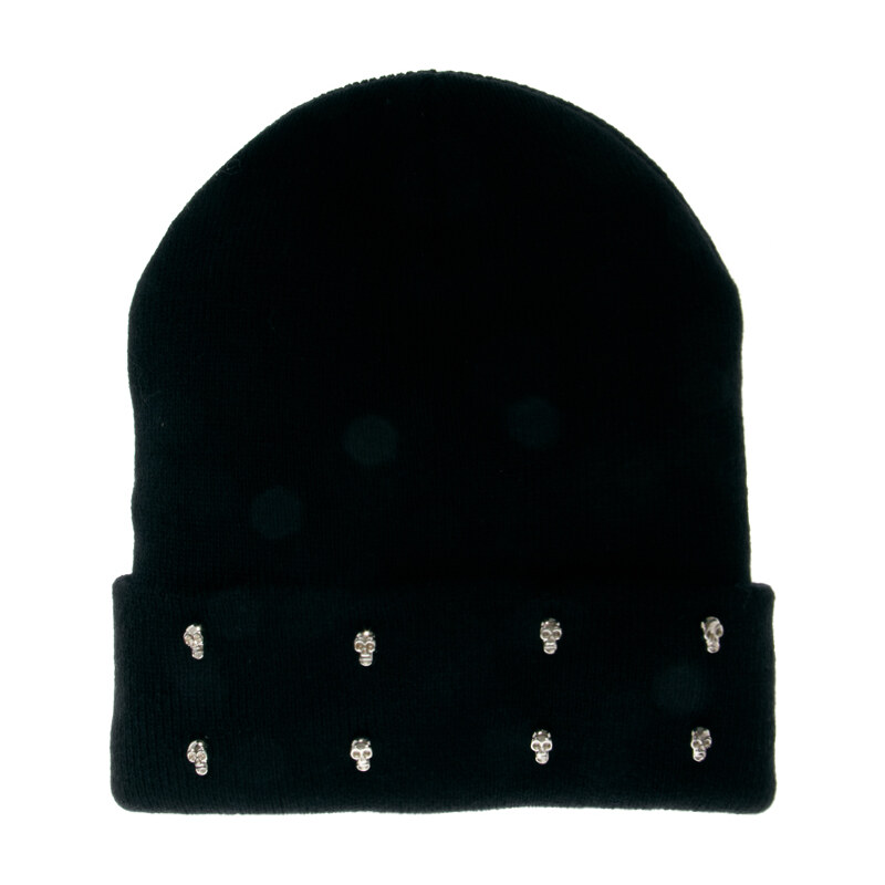 ASOS Tall Beanie Hat with Skull Studs