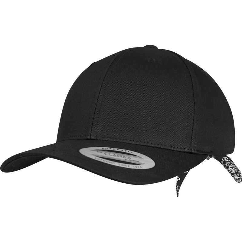 Flexfit Zakřivená bandana kravata Snapback blk/blk