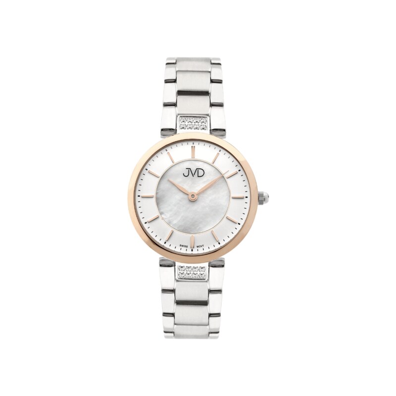 Dámské luxusní náramkové designové hodinky JVD JVD JG1013.2 se zirkony 41781732