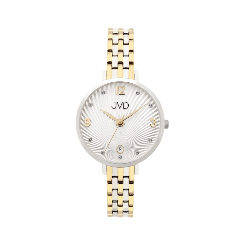 Dámské elegantní šperkové náramkové hodinky JVD J4182.2 s perleťovým 41781686