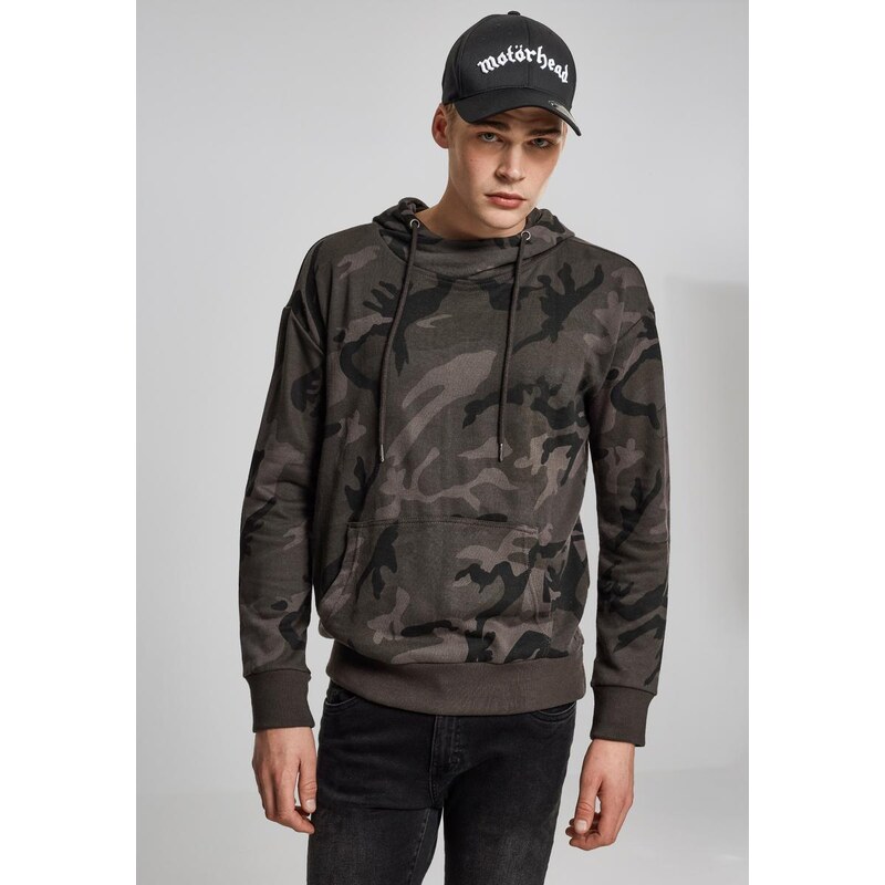 UC Men Camo s vysokým krkem Hoody tmavé maskování