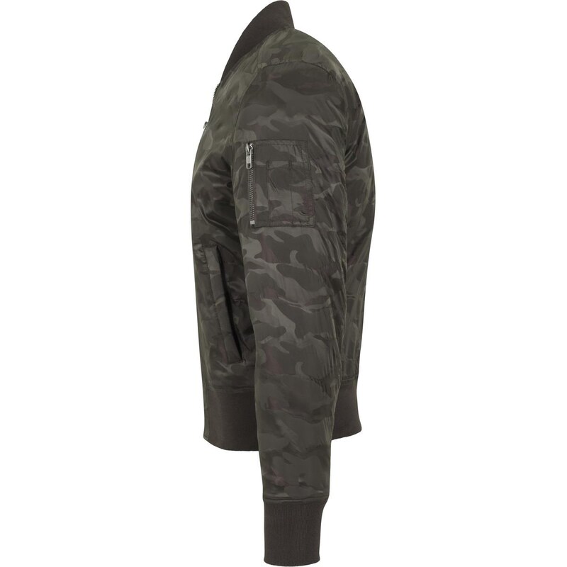 UC Men Bunda Tonal Camo Bomber Jacket tmavě olivová