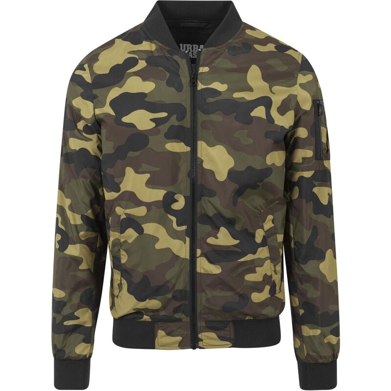 UC Men Light Camo Bomber Jacket woodcamo