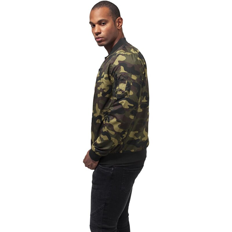 UC Men Light Camo Bomber Jacket woodcamo