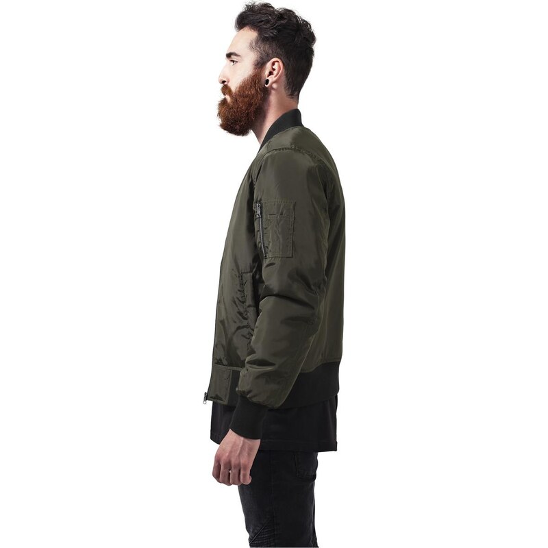 UC Men 2-Tone Bomber Jacket darkolive/černá