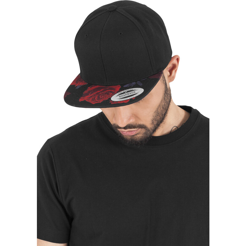 Flexfit Růže Snapback blk/red