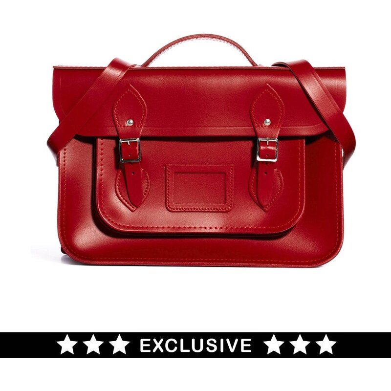 Cambridge Satchel Company Exclusive to ASOS 14 Red Leather Backpack
