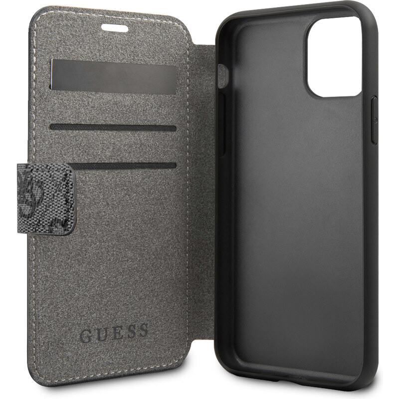 Pouzdro / kryt pro iPhone 11 - Guess, 4G Book Gray