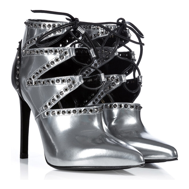 Sergio Rossi High Heel Ankle Boots with Cutouts