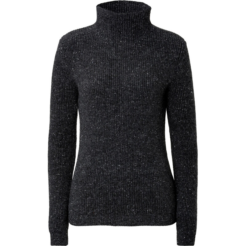 Damir Doma Wool-Cashmere Flecked High Neck Pullover