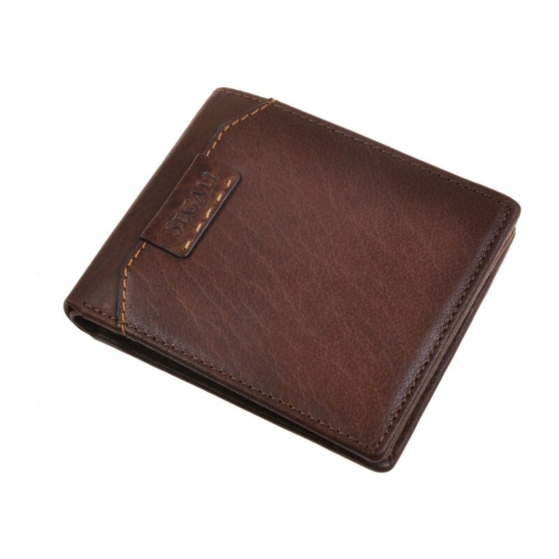 SEGALI Pánská kožená peněženka 250759 - hnědá