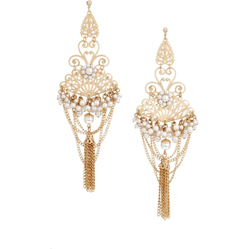 ASOS Filigree Chain Chandelier Earrings