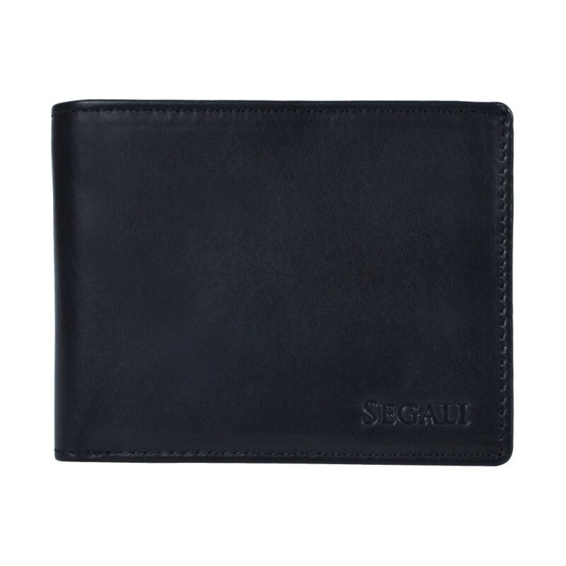SEGALI Pánská kožená peněženka 2517797026 černá