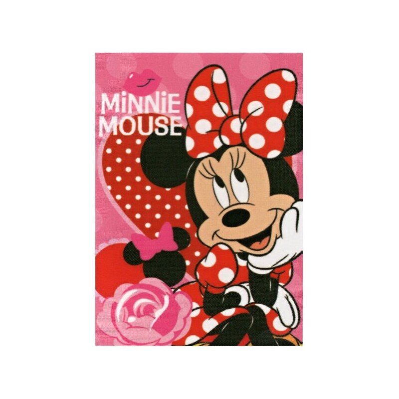 Setino Dětská / dívčí flísová deka Minnie Mouse - Disney - 100 x 140 cm