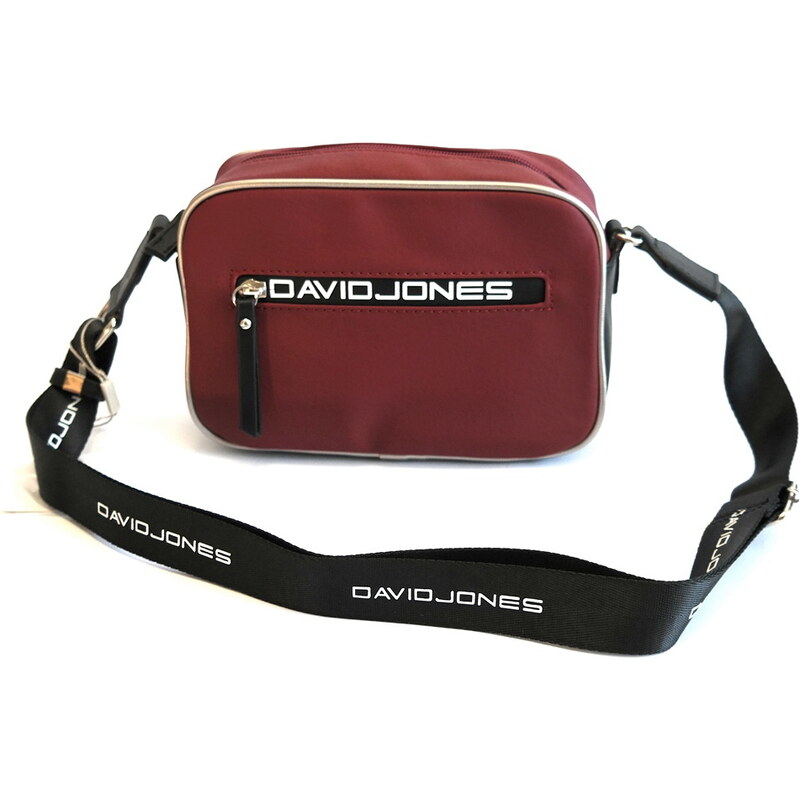 Tmavěčervená crossbody kabelka David Jones CM5478