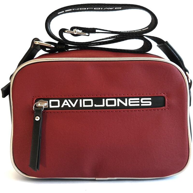 Tmavěčervená crossbody kabelka David Jones CM5478