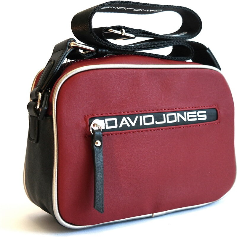 Tmavěčervená crossbody kabelka David Jones CM5478