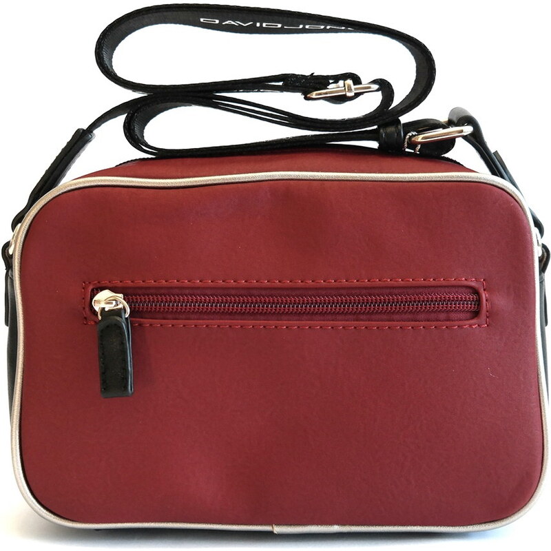 Tmavěčervená crossbody kabelka David Jones CM5478