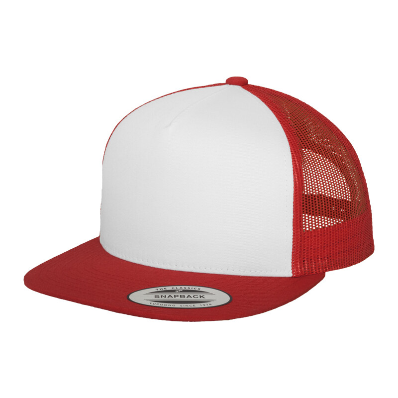 Flexfit Klasický Trucker červený/wht/červený