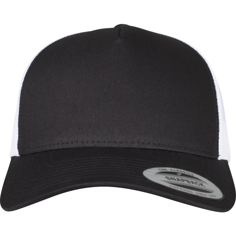 Flexfit 5-panelový retro Trucker 2-Tone Cap blk/wht