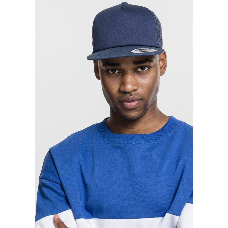 Flexfit Kšiltovka Foam Trucker tm. modrá