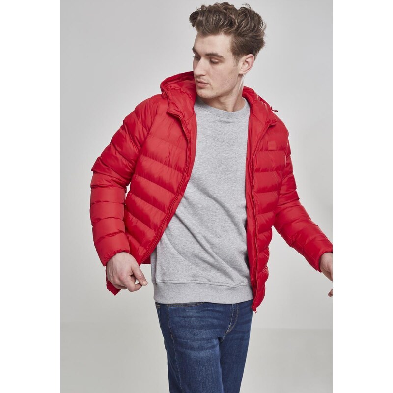 UC Men Basic Bubble Jacket ohnivě červená