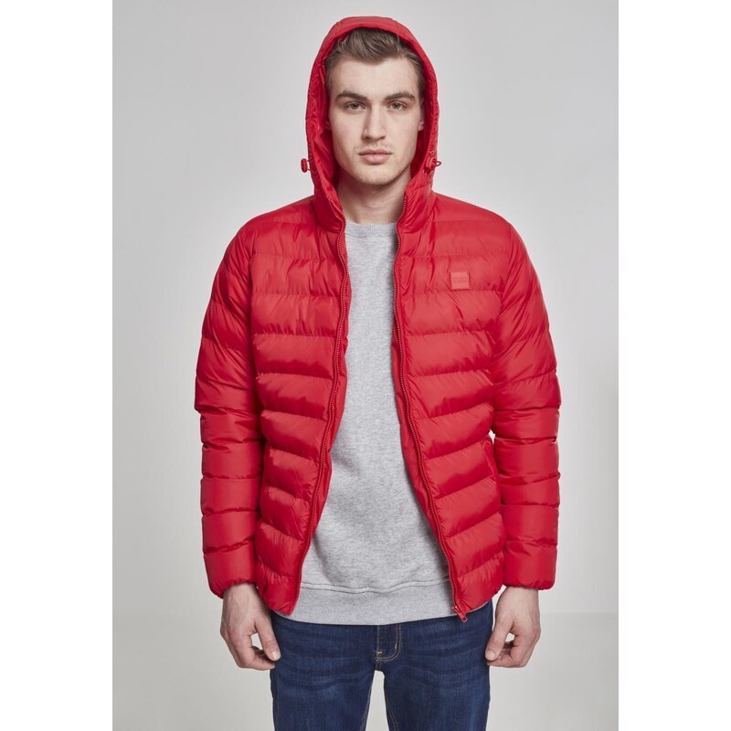 UC Men Basic Bubble Jacket ohnivě červená