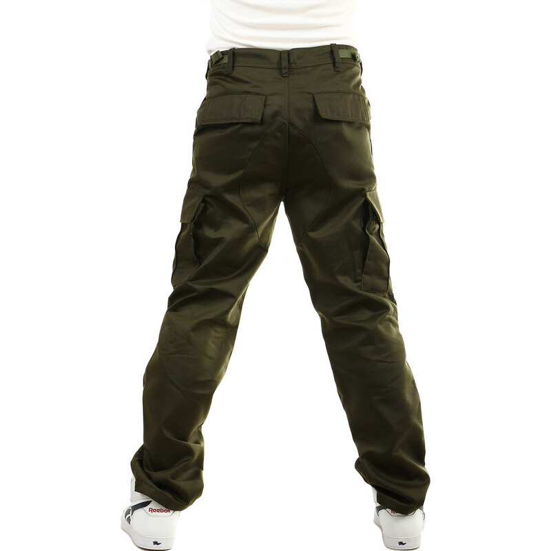 TopMode Jednobarevné pánské kalhoty kapsáče
