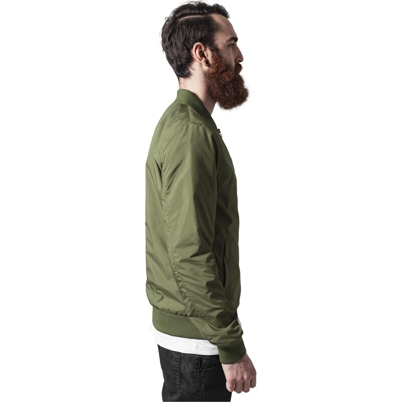 UC Men Light Bomber Jacket olivová