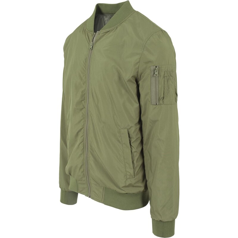 UC Men Light Bomber Jacket olivová